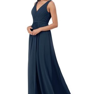 Azazie Henrietta Dark Navy Bridemaids dress